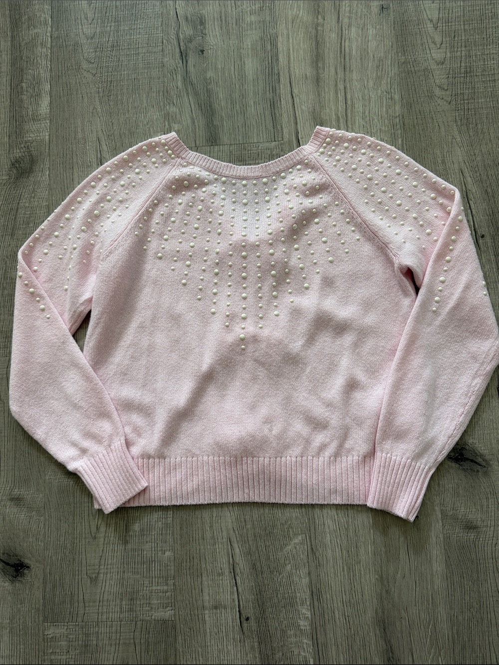 Lilly Pulitzer Light Pink Pearl-Embellished Women's Sweater